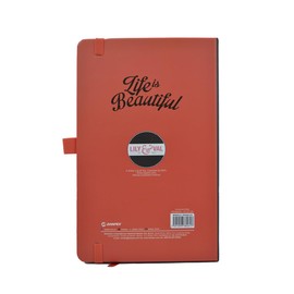 Danpex Libreta De Notas Vintage | Pasta Dura Resistente | Color Moderno | 240 Hojas Rayadas Cosidas 13x21cm | Elástico Y Listón Separador | Estudiantes Y Oficinistas | Calidad Premium | (VINTAGE, VINTAGE HAPPY) (Vintage, VINTAGE COFFE)