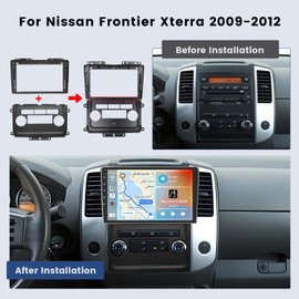 Hikity Android Car Stereo for Nissan Frontier Xterra 2009-2012 Radio 2+64GB 9 Inch Touchscreen Car Radio Wireless Carplay Android Auto Support GPS Navigation WiFi Bluetooth FM EQ Backup Camera