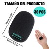 30 Fundas de Espuma para Micrófonos Protección Profesional 8mm Micrófono