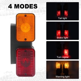 NeaLia Right Rear Tail Light for John Deere 1025R, Tractor RH Accessory Compatible with JD 1023E 1026R 2025R 2032R 3025D 3032E 4066R 5075E, Waterproof Taillight Brake Turn Stop Warning Parts LVA18273