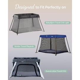 TotCare Pack and Play Sheets for Baby Bjorn, Guava Lotus Travel Crib and 24 x 42 Inch Travel Light Playard Mattress – Buttery Soft Jersey Cotton Pack n Play Sheets Fitted, Blue + Sage + Cloud, 3 Pack