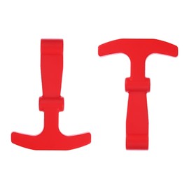 M METERXITY 2-Pack Replacement Lid Latches, Hard Durable Rubber Cooler T-Latches Replacement for RTIC for Igloo and More Related Lid Latch Parts [Red]