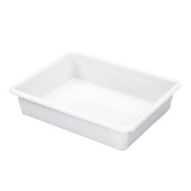 School Smart Sturdy Plastic Storage Tray, Multifunctional Design for Classroom, Home, and More, Letter Size, White