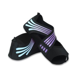 ABIRAM Yoga Socks for Women Non-Slip Toe Non-Slip Grip Socks for Pilates Barre Ballet Bikram Workout, purple