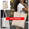 JMS Bridge Pack of 1/3/5/10/25/50/100 Plain Natural Cotton Shopping Tote