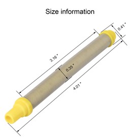 OIIKI 5PCS Spray Paint Gun Filters, Replacement for 89324 or 0089324, 581-062, 154675 0516732 (Yellow, 100 Mesh)