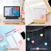 GTHER Heart Shaped Sticky Notes, Colored Sticky Notes Pink Red