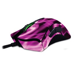 MightySkins Skin Compatible with Razer Deathadder Elite - Pink Flames | Protective, Durable, and Unique Vinyl Decal wrap Cover | Easy to Apply, Remove, and Change Styles | Made in The USA