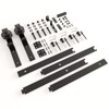 DonYoung 52" Bifold Barn Door Hardware Kit for 2 Doors,