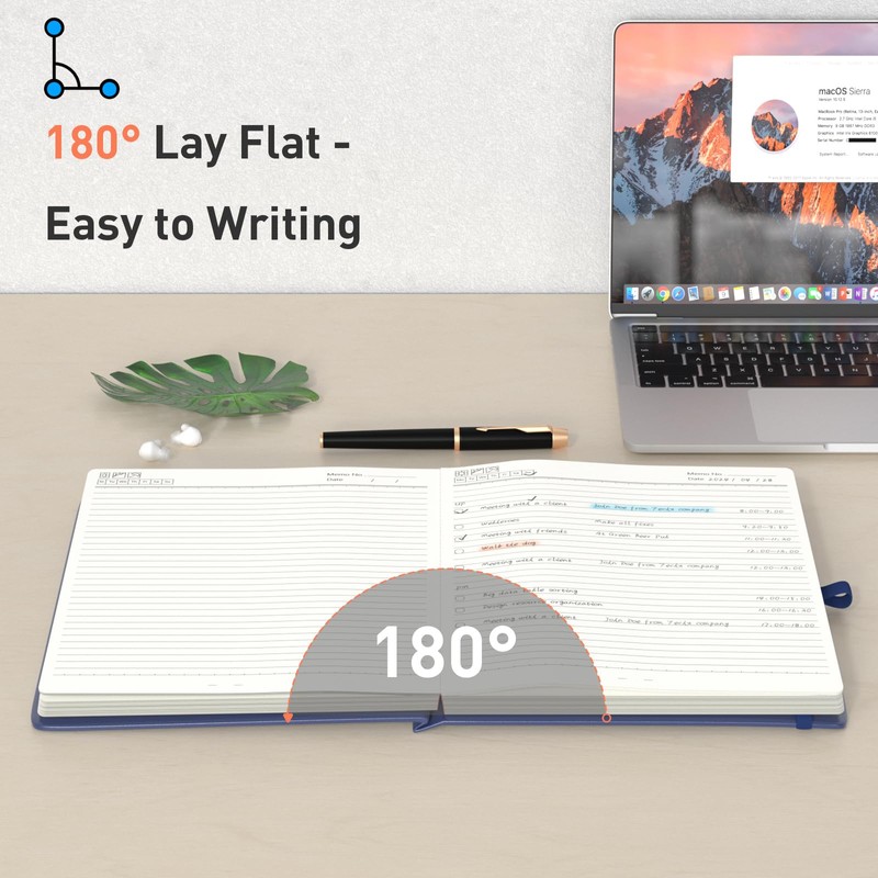 Smarpau Thick A5 Lined Notebook, 320 Pages Ruled Notebook Thick
