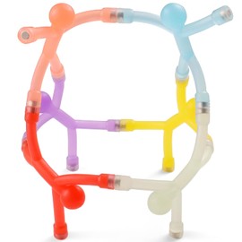 Pack of 6 Mini Man Fridge Magnets - Funny Magnets Kids Toy, Magnetic Mini Male Rubber Sensory Fidget Toys for Kids, Fridge Magnets, Autism & ADHD Gift