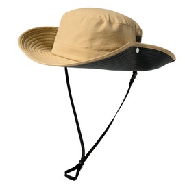 TOP-EX UPF 50 Wide Brim Sun Hat Men - Waterproof, Lightweight & Breathable - Women's Summer Bucket Hat for Fishing, Hiking Packable & Windproof Outdoor Cap Khaki M/L