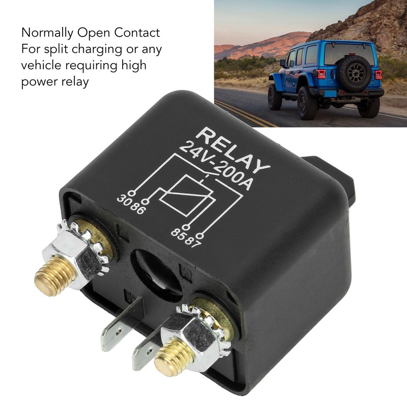 24V 200A Car Start Relay High Current Normally Open Brass
