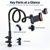 Gooseneck Phone & Tablet Stand for Hands-Free Viewing – 360°