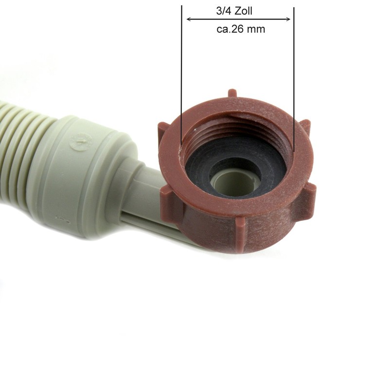Declean Safety Inlet Hose 2 Metre Aqua Stop Hose for