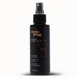 Molecule Helmet Anti-Fog Spray | Premium Helmet Care | Improves Visibility for Helmets, Visors, and Goggles | 4 Ounces