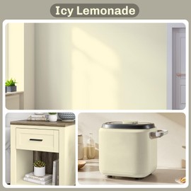 JUNGARIAN White Touch Up Paint, Multi-Surface Touch Up Paint Pen For Cabinet, Furniture, Wall, Porcelain, Semi Gloss Appliance Paint Cover Scratches Interior & Exterior House Paint, 30ml, Icy Lemonade