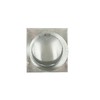 FAMCO Galvanized Steel Hooded Wall Vent with Screen and Damper,