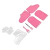 Greensen Rosa Flanellwachshandschuhfuß Set Wachs Bad Füße Füße für Hautpflegematerial