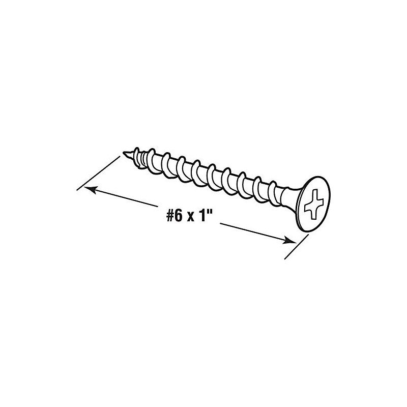 Prime-Line MP10735 Drywall Screws, #6 x 1 In., Coarse Thread,