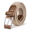 Mesh Belts Bulliant Men's Solid Color Elastic Belt Braided Stretch