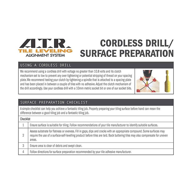 ATR Leveling System - 3UX100 Tile Leveling Alignment System 100