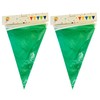 Bunting Banner 9meter String Bunting Nylon Green Polypropylene Banners 20pcs