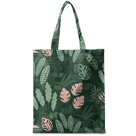 CSHVJ Botanical Aesthetic Tote Bag Leaves Beach Bag, Plant Lovers Gifts for Women Coworker Best Friend Mom Shopping Bags Reusable Grocery Bags for Picnic Camping Christmas Birthday Gifts