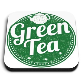 1 x Square MDF Fridge Magnet - Green Tea Healthy Organic Tea Cup 5171