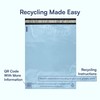 200 Count, 10x13 inch 100% Recycled Poly Mailers Eco Friendly