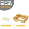 SpaceAid 9-inch Paper Plate Dispenser, Under Cabinet Bamboo Plates Holder,