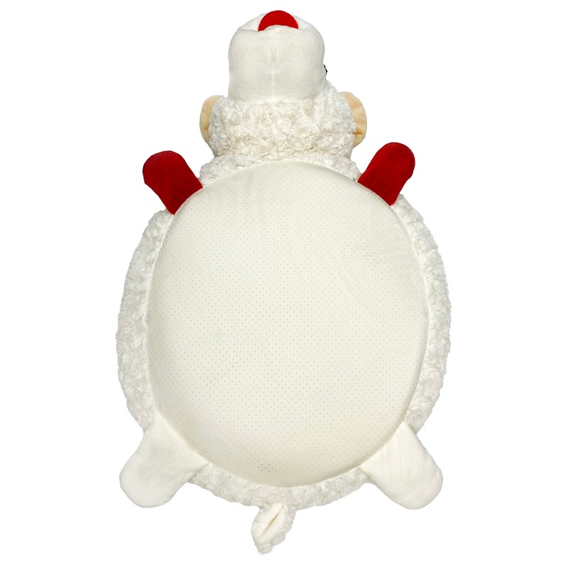 Multipet Lamb Chop Bed for Dogs, White, 27.0" L x