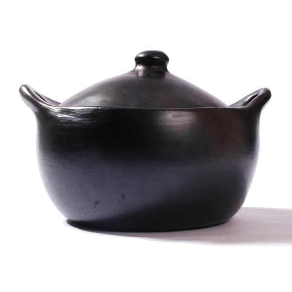 Ancient Cookware, Stew Chamba Clay Pot, Medium, 4 Quarts