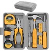 Hi-Spec 24-Piece Yellow Tool Set Household DIY Tool Kit Set