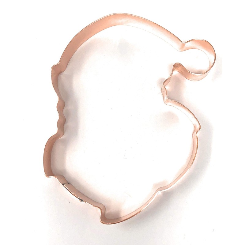 Cute Santa Claus Face Copper Cookie Cutter