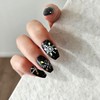 Snowflake handmade nail tip - Ballerina L / 눈꽃송이 수제네일팁