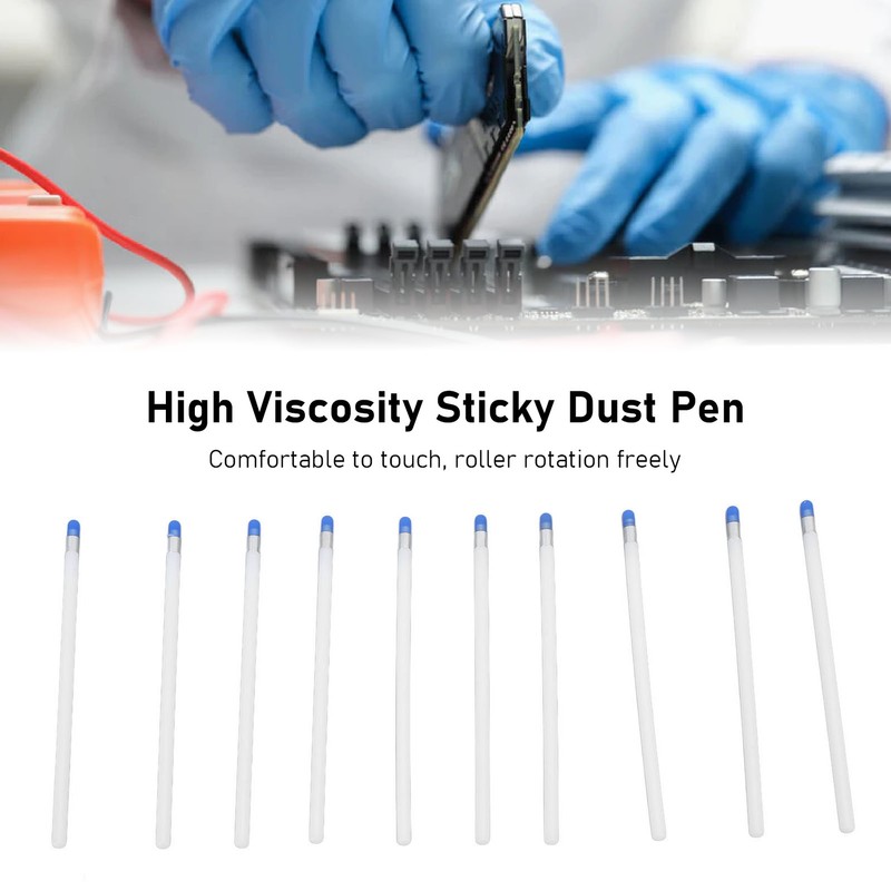 10PCS 135mm Sticky Swab Silicone Pen High Viscosity Dust Removal