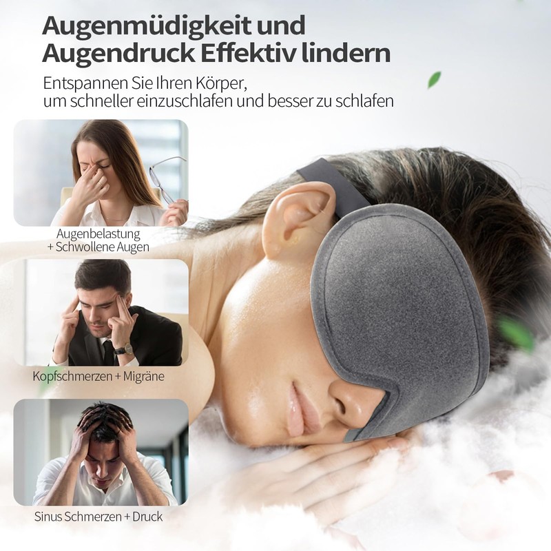 Supefisher Sleeping Mask for Men and Women, 3D Sleeping Mask