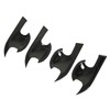 4PCs Car Exterior Door Handle Bowl Protector Glossy Black Cup