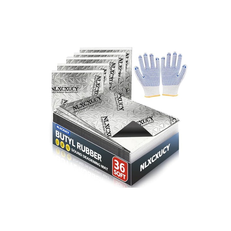 Automotive Sound Deadening Material - 36 sqft Noise Insulation