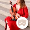 5 PCS Violin Bridge 4/4 Full Size, Finer Grade Solid