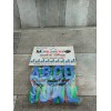 Vtg Spellwriter Magnetic 31 Alphabet Refrigerator Letters NOS Hanger Unpunched