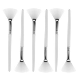 IWOWHERO 6pcs Face Mask Brush Facial Makeup Applicator Beauty Brush Soft Bristles Face Cleansing Tool Mask Applicator