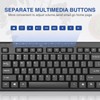 Rii RK907 Ultra-Slim Compact USB Wired Keyboard for Mac and