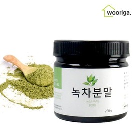 WeGoStory 우리가스토리 국내산 녹차 가루 250g 1통 그린티 가루녹차 We GStory Korean Green Tea Powder 250g 1 Container Green Tea Powder