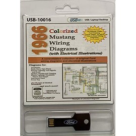1966 Colorized Ford Mustang Wiring Diagrams (USB)