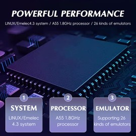 SAMIQU M19 Retro Handheld Game Console – 2024 New Retro Game Player with HD 3.5inch IPS Screen,3000mAh Battery,64G TF Card- 20,000+ Classic Video Games Supports TV Connection