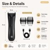 Waterproof Body Hair Trimmer for Full-Body Grooming – Ceramic Blade