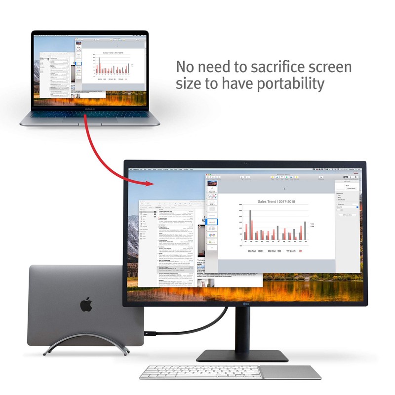 Twelve South BookArc for MacBook | Space-Saving Vertical Desktop Stand