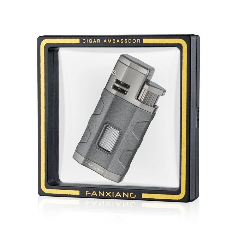 Torch Lighter Triple Jet Flame Refillable Butane Cigar Lighter Windproof